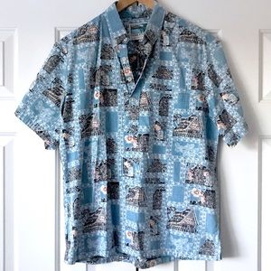 Vintage Cooke Street blue Hawaiian shirt